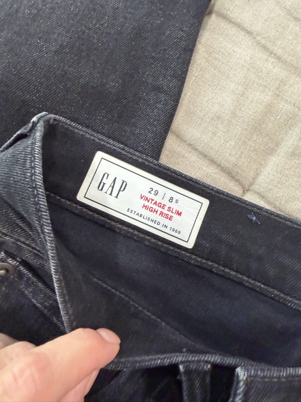 Gap Vintage Slim high rise 29/8 short black